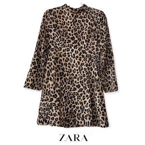 Zara Animal Print Dress, Purchased Recently, Wore Once, Size Medium